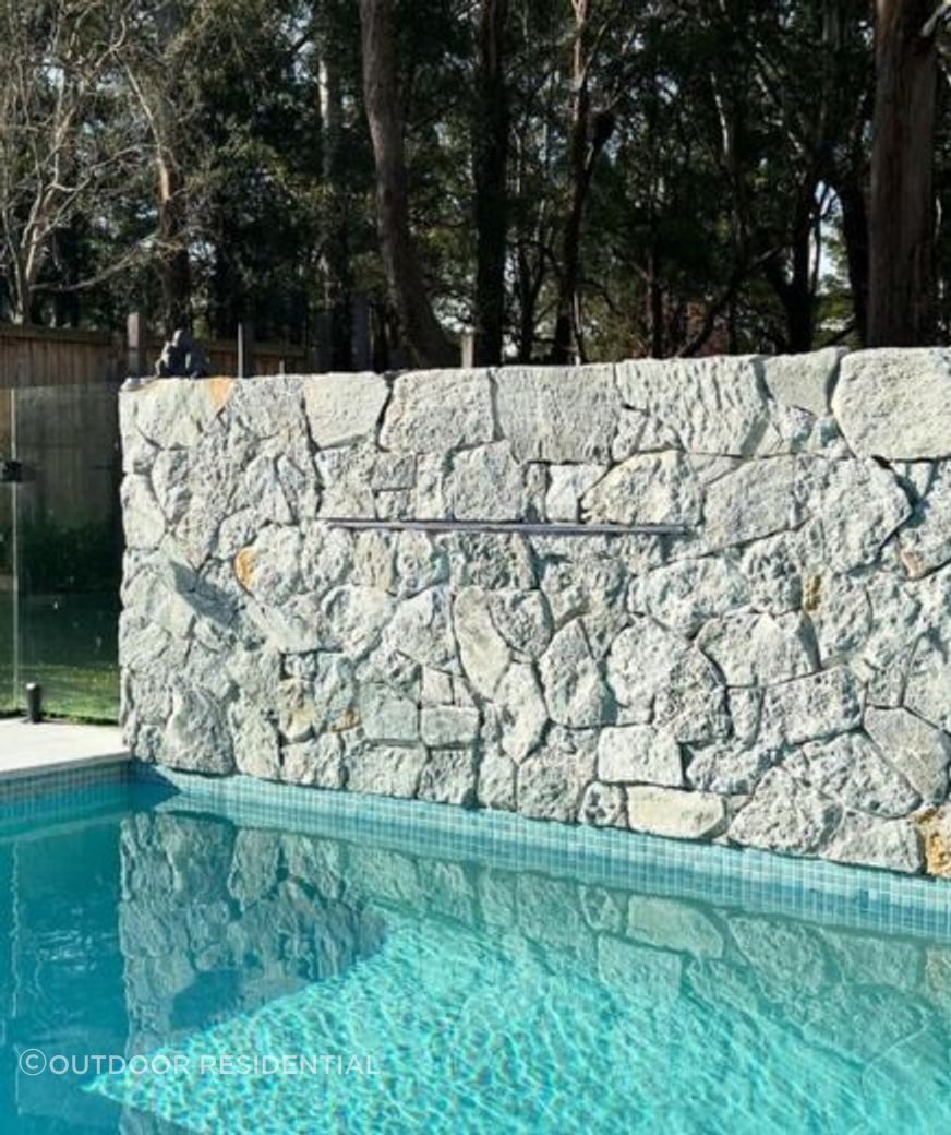 Hotham Wall Cladding | Branch Out Landscapes | Outdoor Residential | Crystal Pools