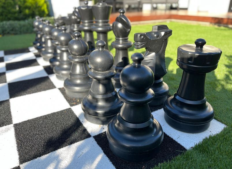 Chess Board Passion Makes Garden Difference