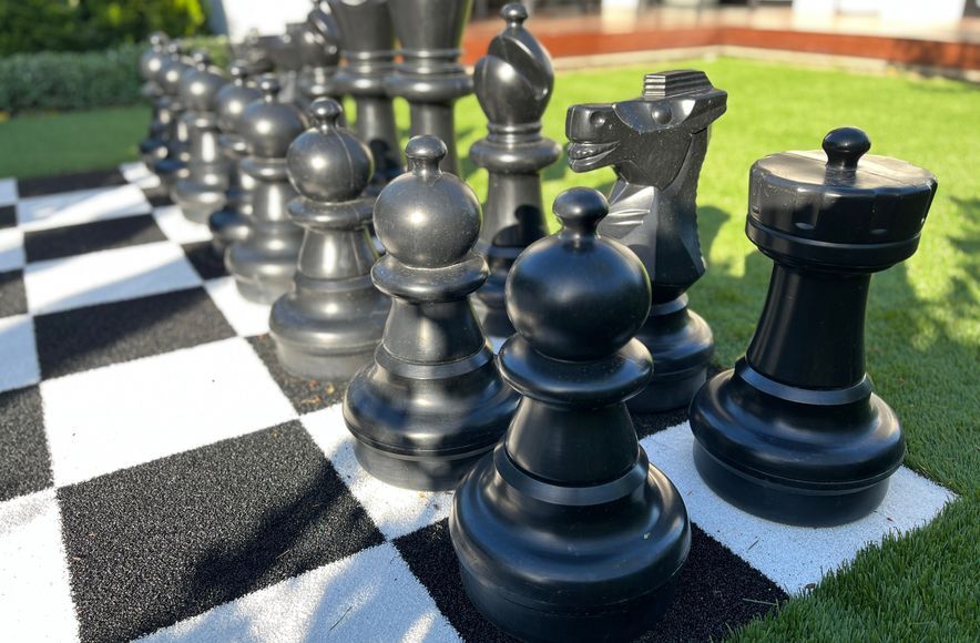 Chess Board Passion Makes Garden Difference
