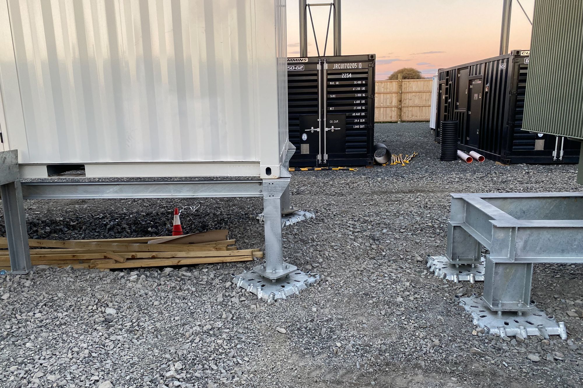 Temp Power Station Footings