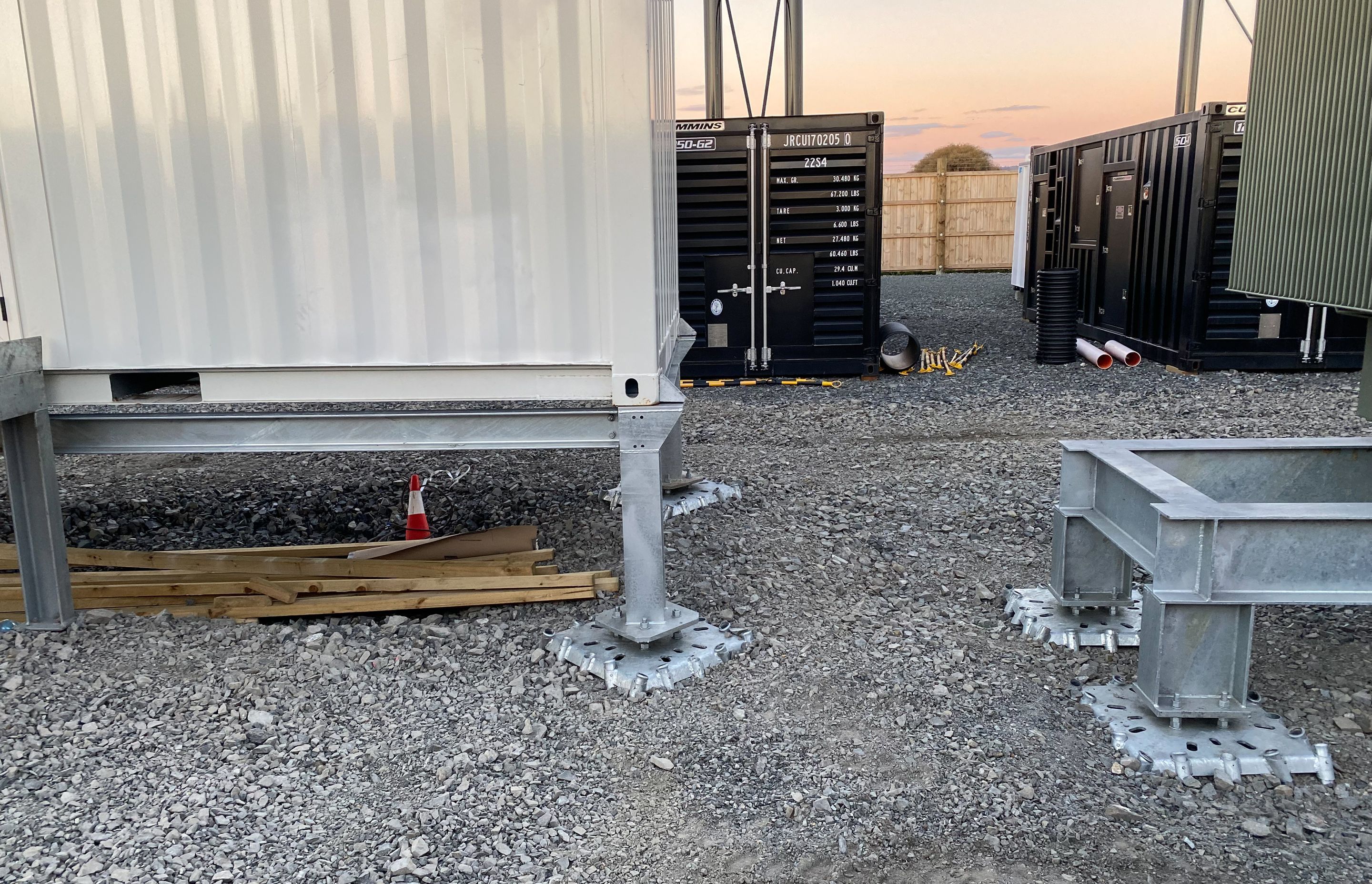 Temp Power Station Footings