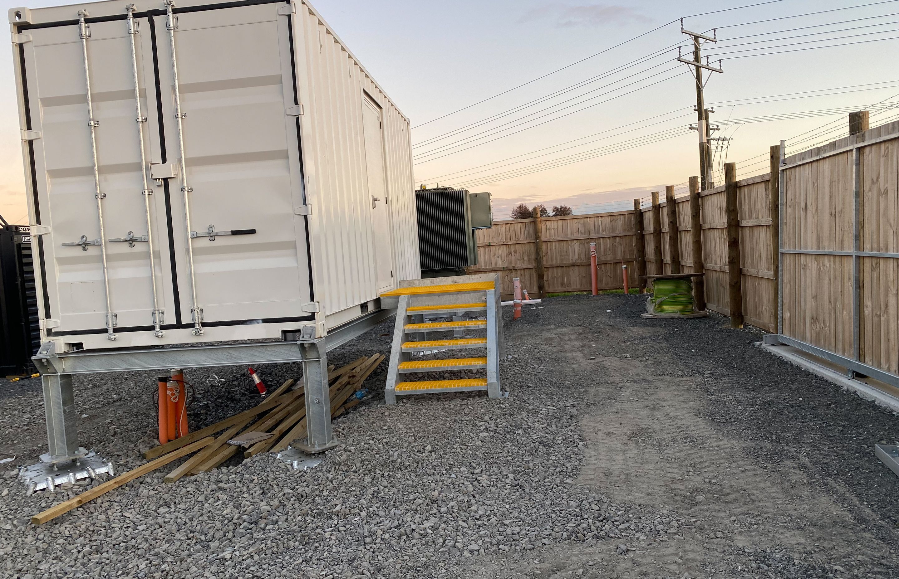 Temp Power Station Footings