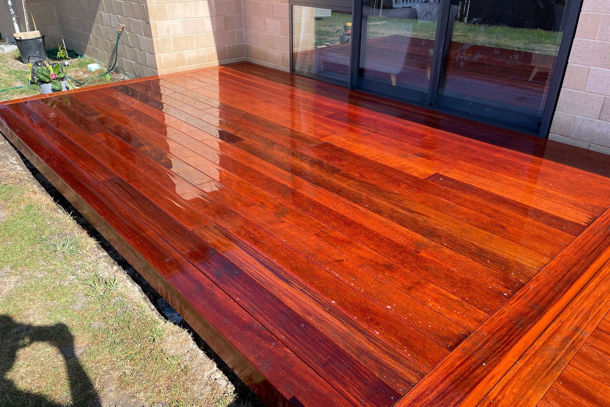 Deck off the living room