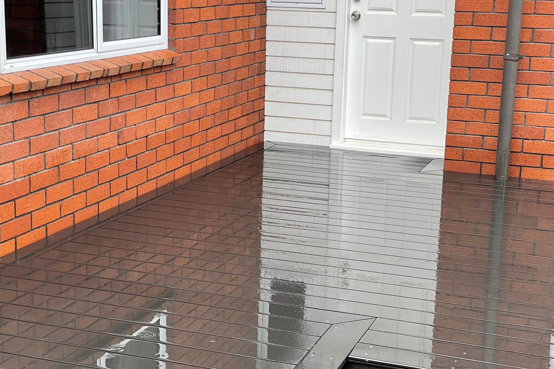 Back door to deck detail