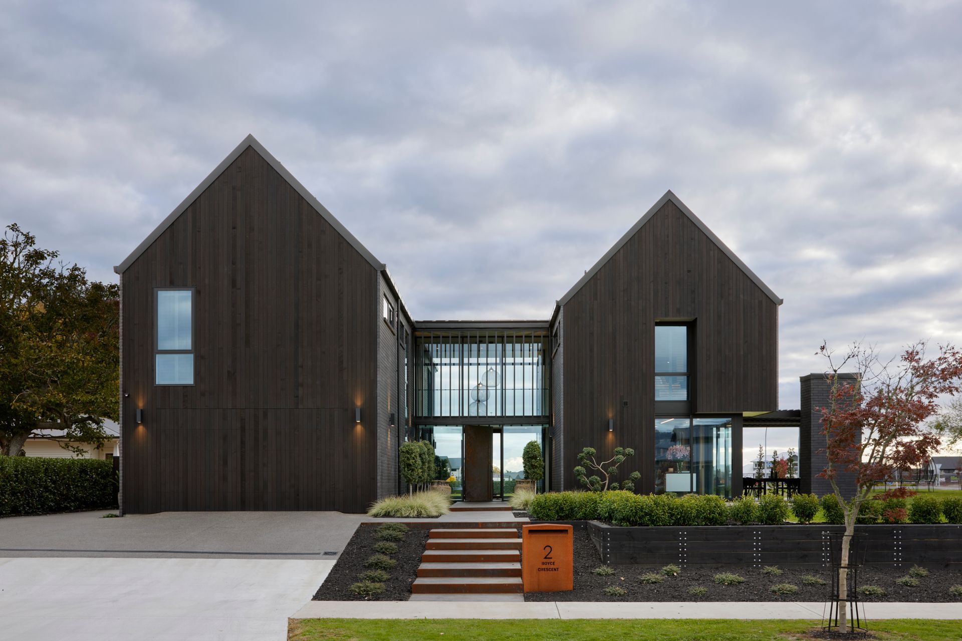 Sleek Black Louvres
