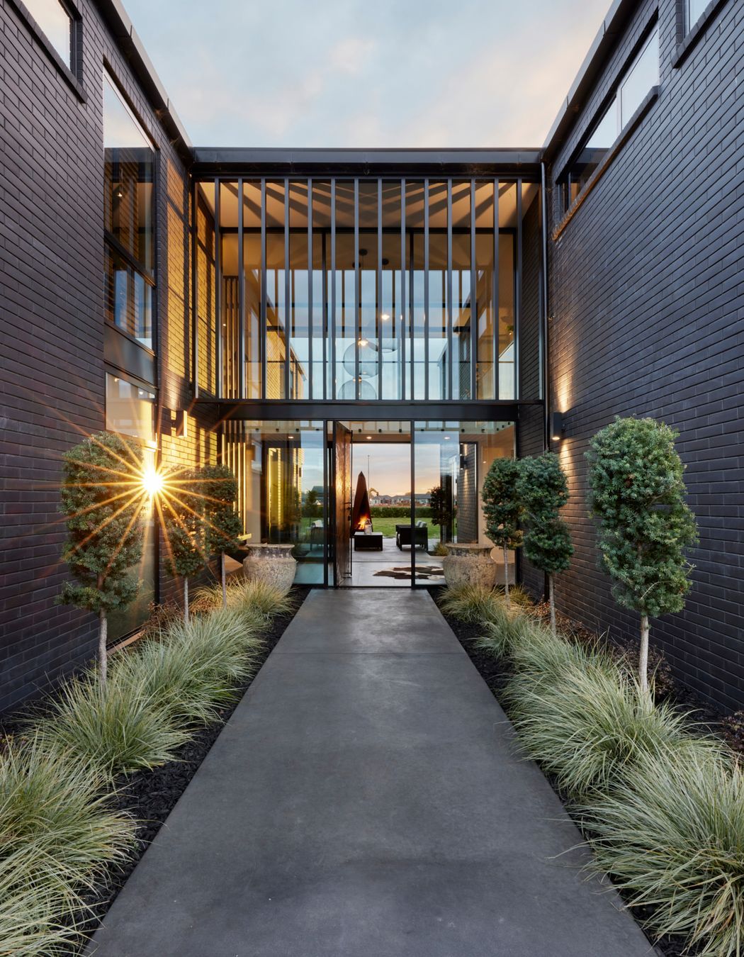 Sleek Black Louvres