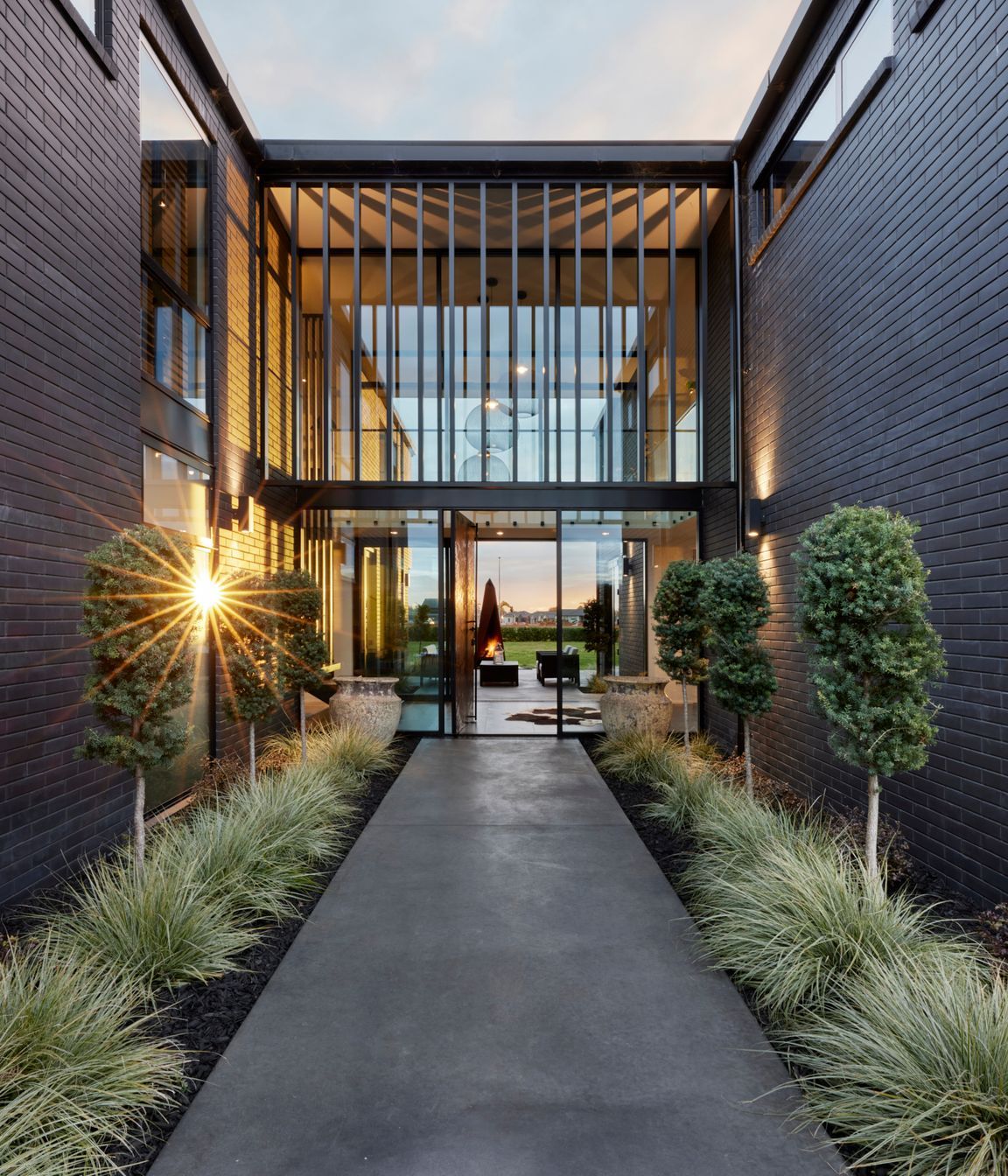 Sleek Black Louvres