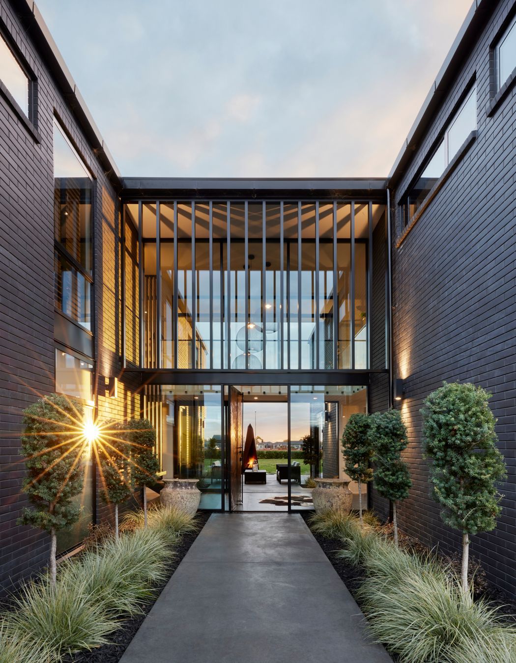 Sleek Black Louvres