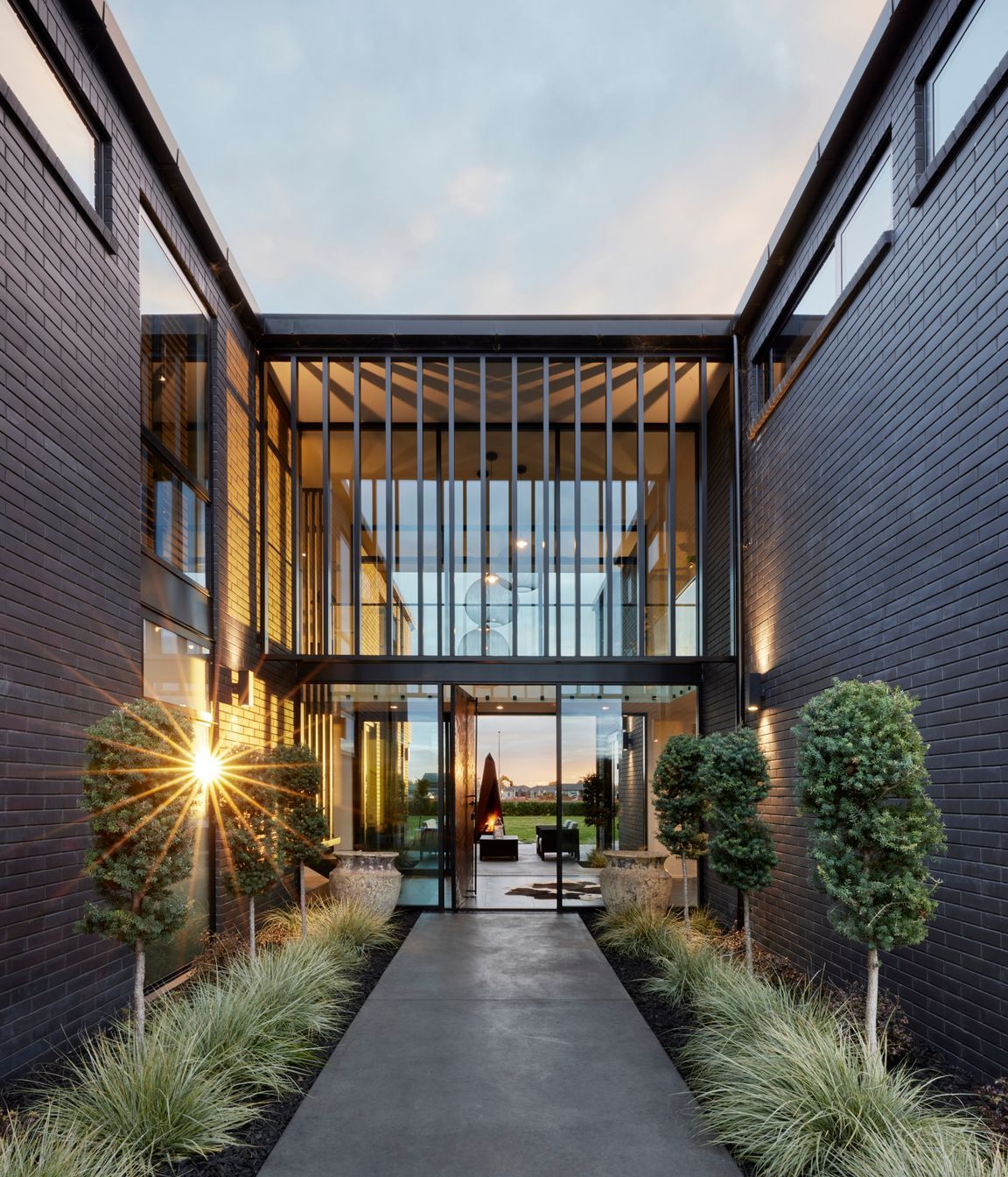 Sleek Black Louvres