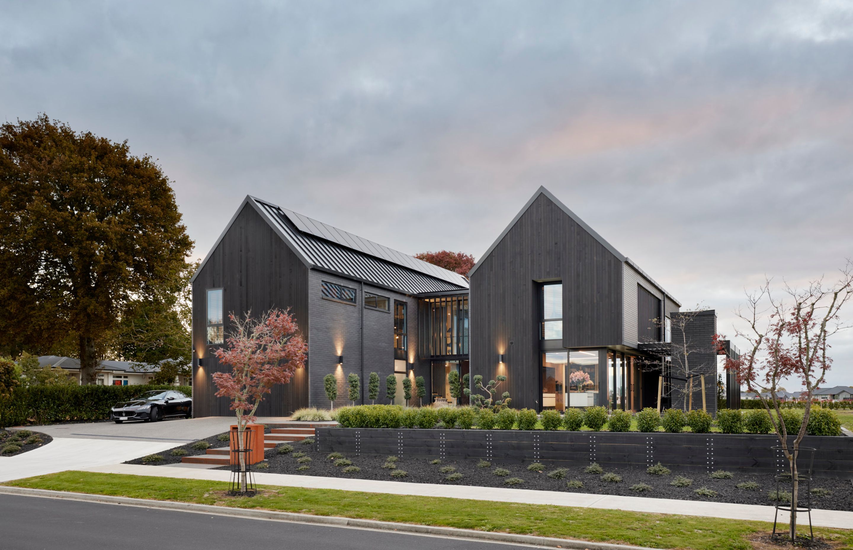 Sleek Black Louvres