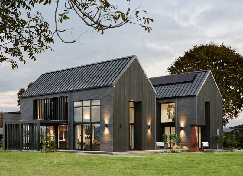 Sleek Black Louvres