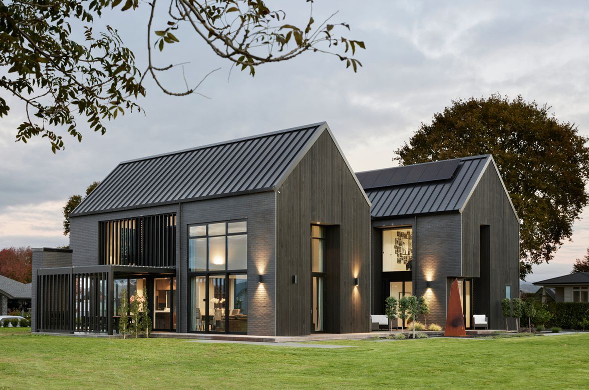 Sleek Black Louvres