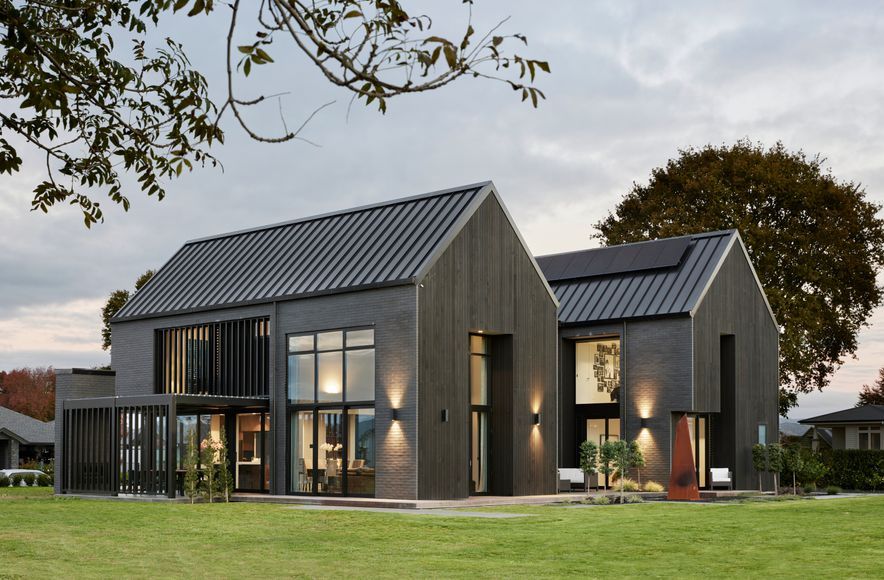 Sleek Black Louvres