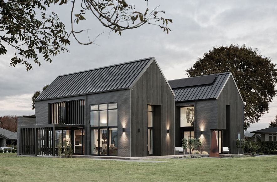 Sleek Black Louvres