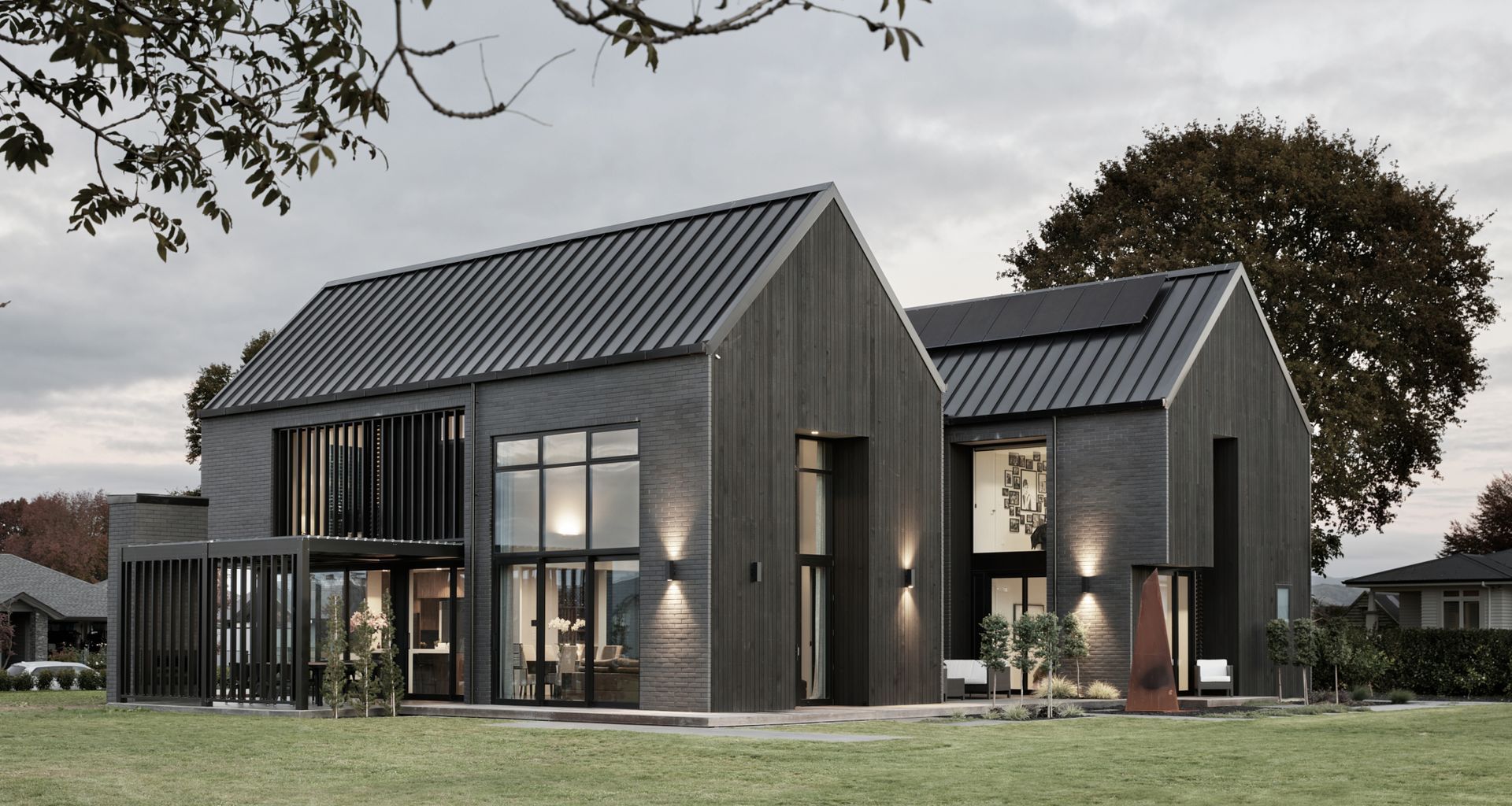 Sleek Black Louvres banner