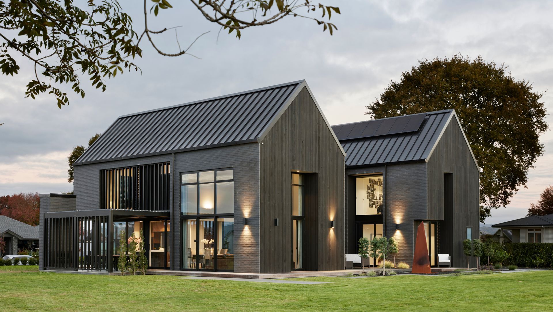 Sleek Black Louvres banner