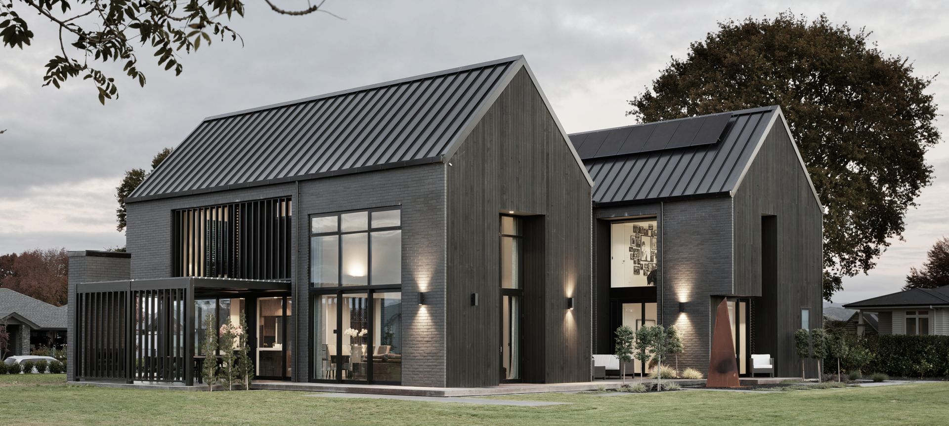 Sleek Black Louvres banner
