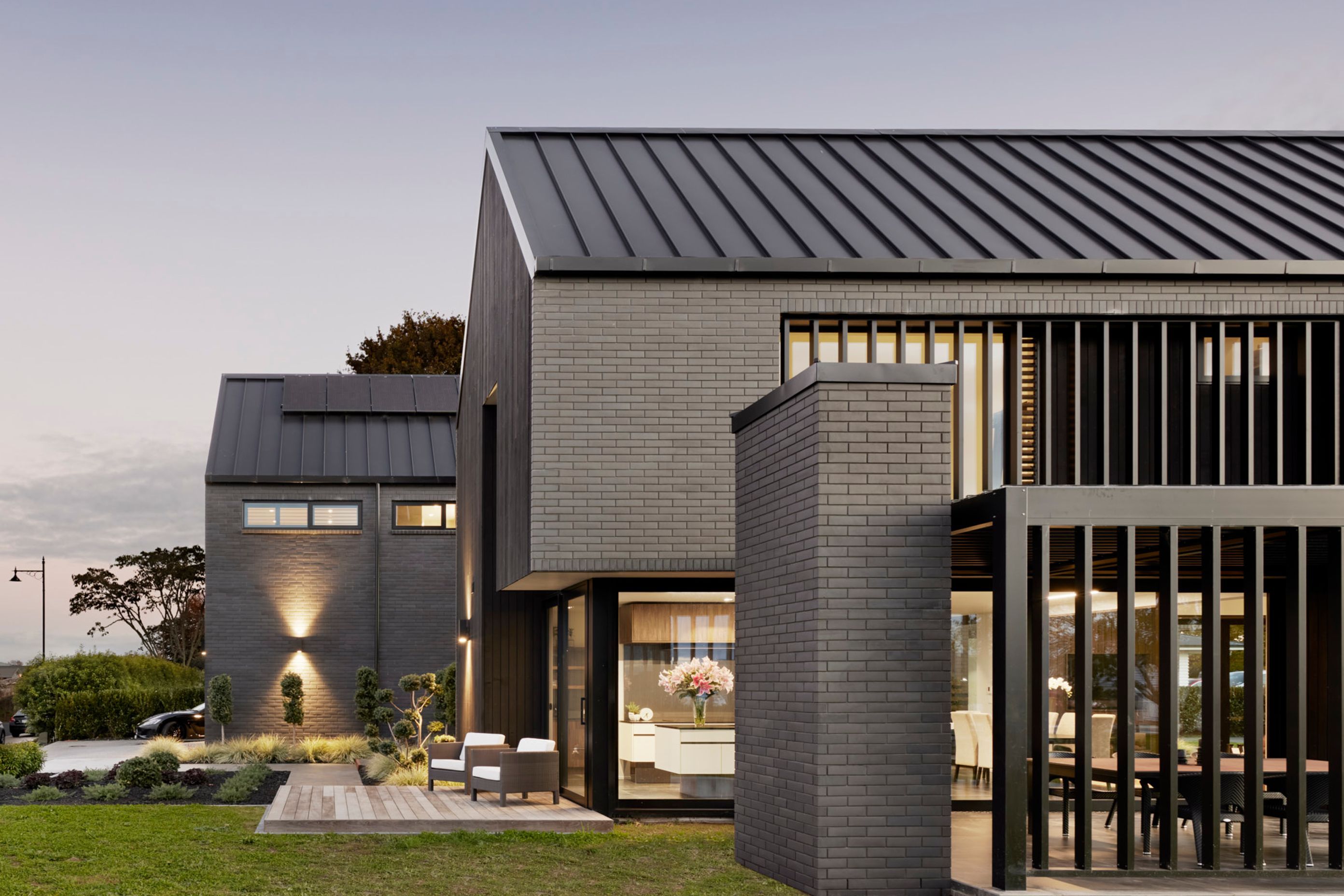 Sleek Black Louvres