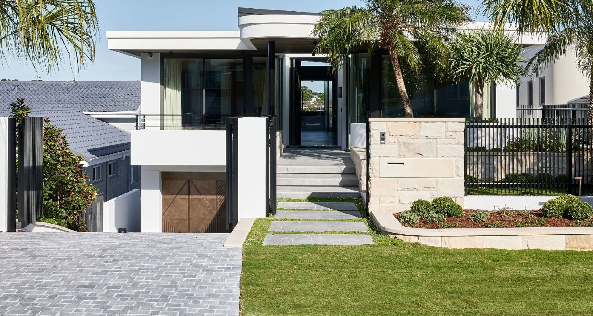 Two-Tone Porphyry Cobblestones | EB Interiors | Innovate Architects | Ben Richardson Building