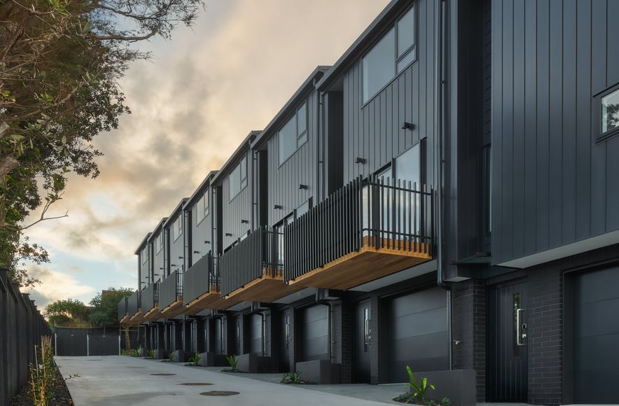 8 Terraced House Development on a Complex Site