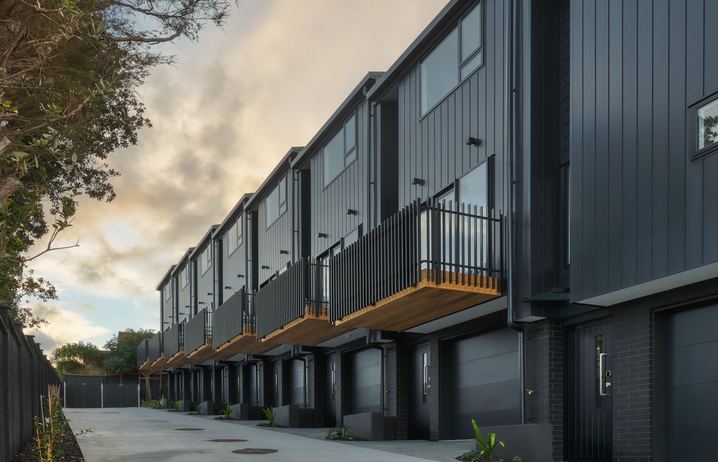 8 Terraced House Development on a Complex Site