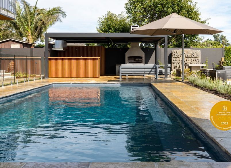 Entertainment Area and Pool for Pollock Luxury Estate 