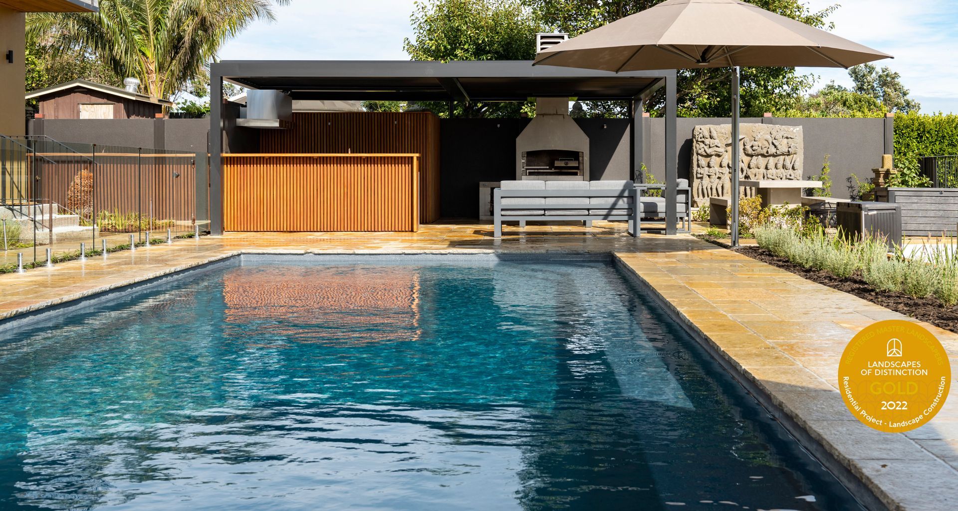 Entertainment Area and Pool for Pollock Luxury Estate  banner