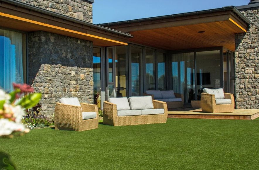 Architectural Dream Home With Lawns To Match