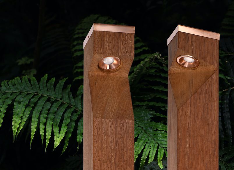 A new range of beautiful hardwood Bollards by Switch Lighting