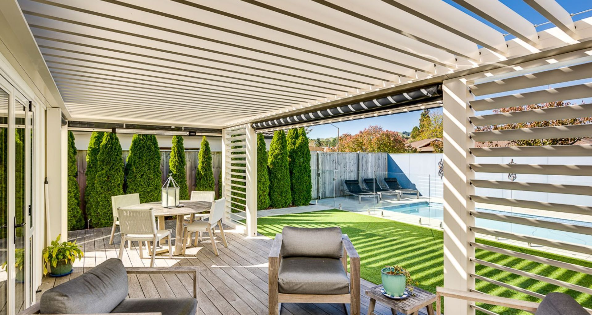 Louvre Opening Roof, Louvre Panels & Ziptrak- Hawkes Bay banner