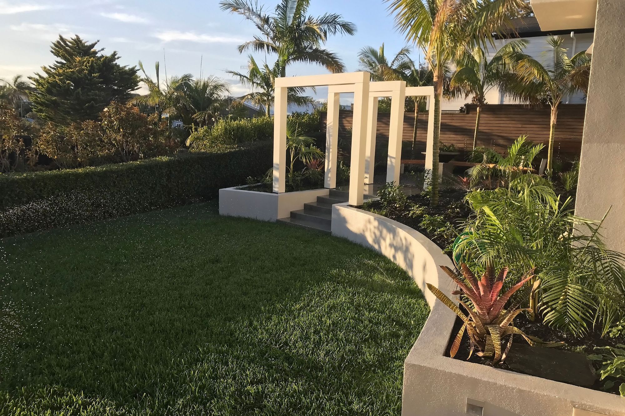 Finished garden
