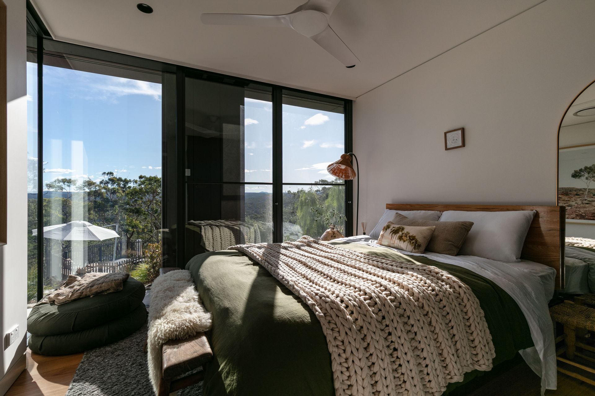 Every bedroom has access to those amazing views.