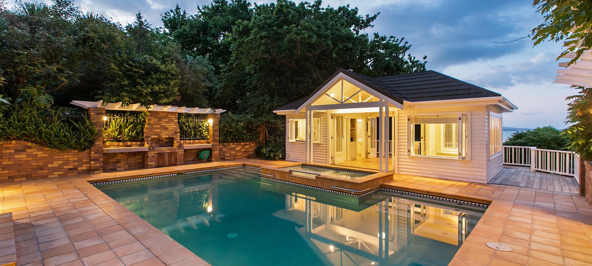 Island View Pavilion, Pool and Landscaping banner