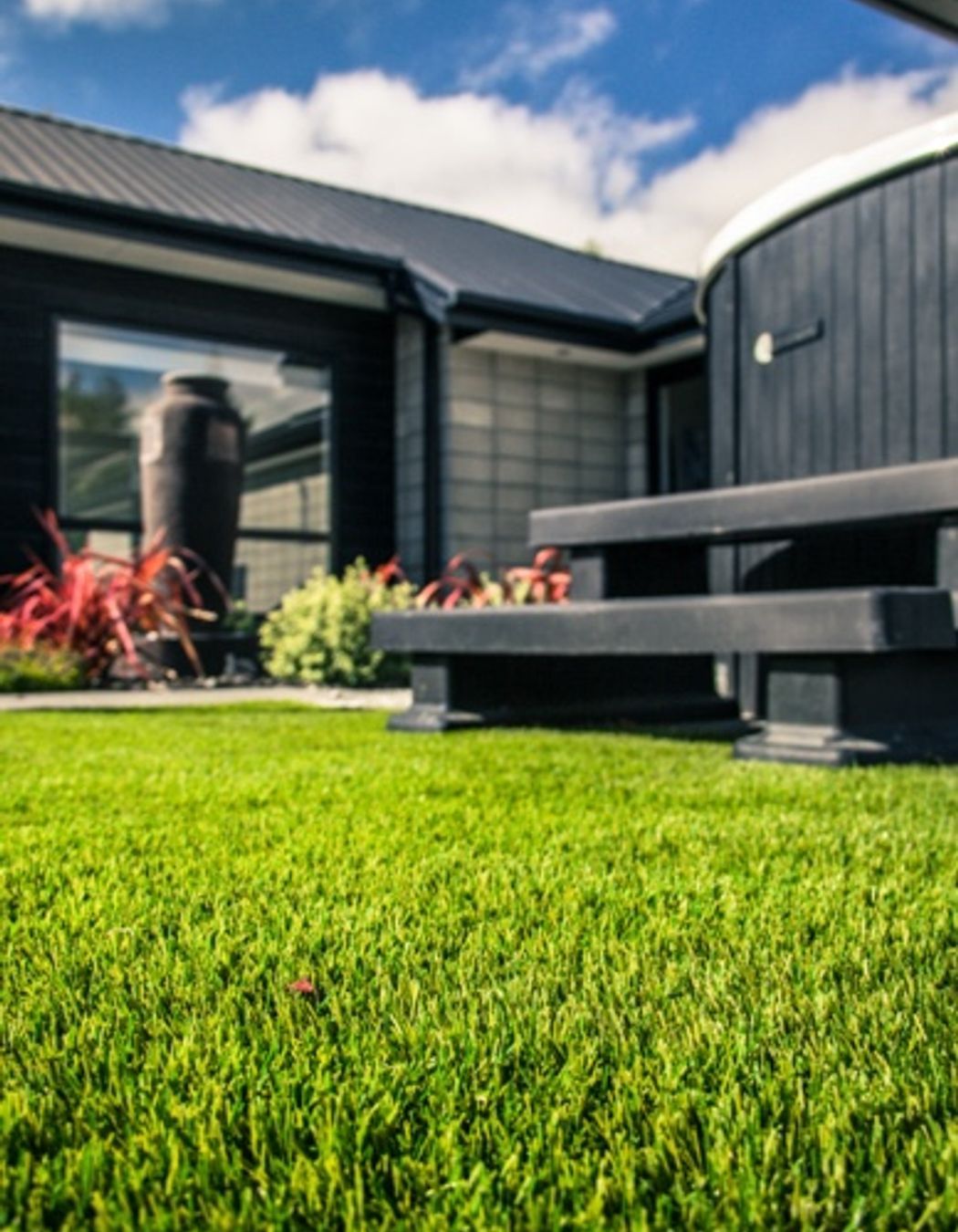 Spa Surround Artificial Lawn