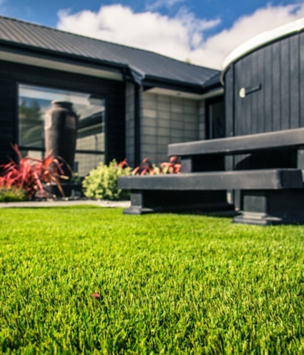 Spa Surround Artificial Lawn