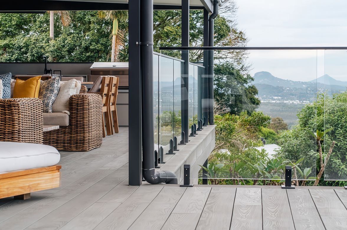 Smoked Oak Deck by Stilus Design in Budrim QLD