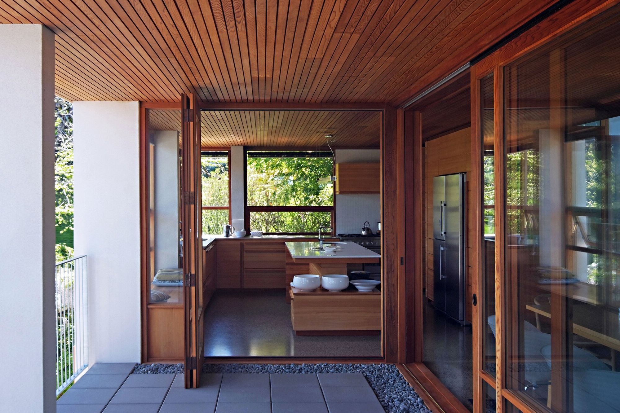 two houses; a shared garden