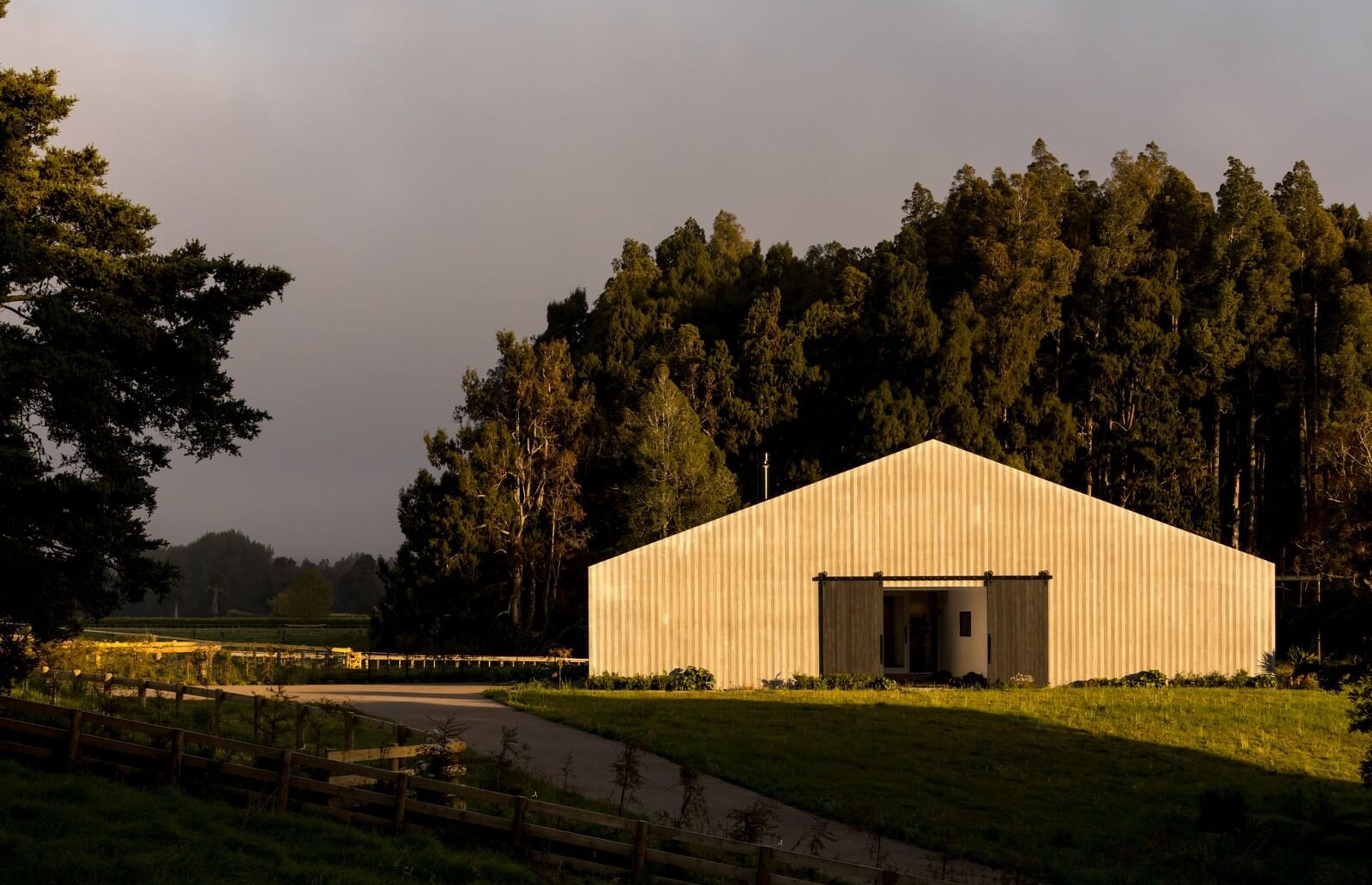 White Green House