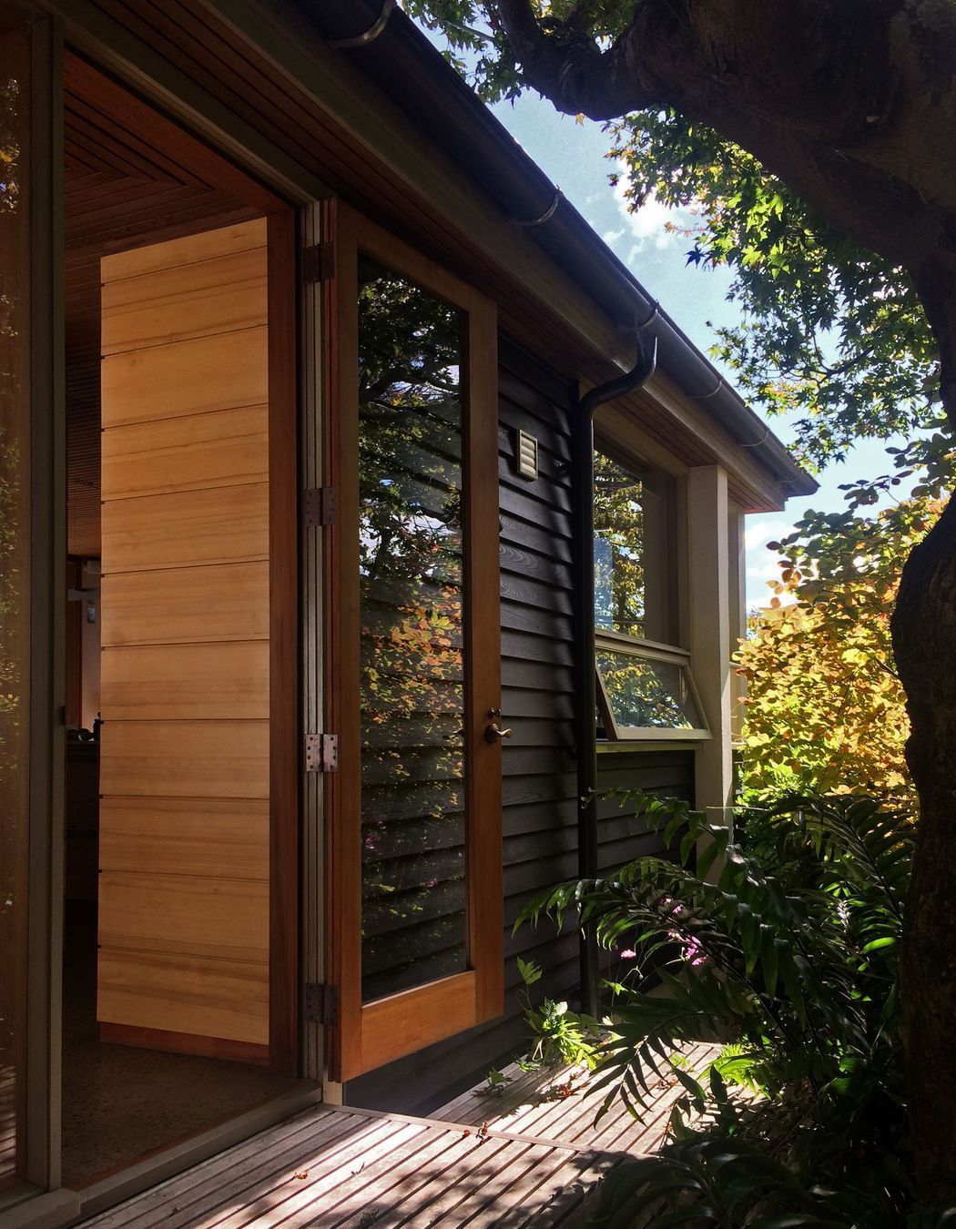 two houses and a shared garden