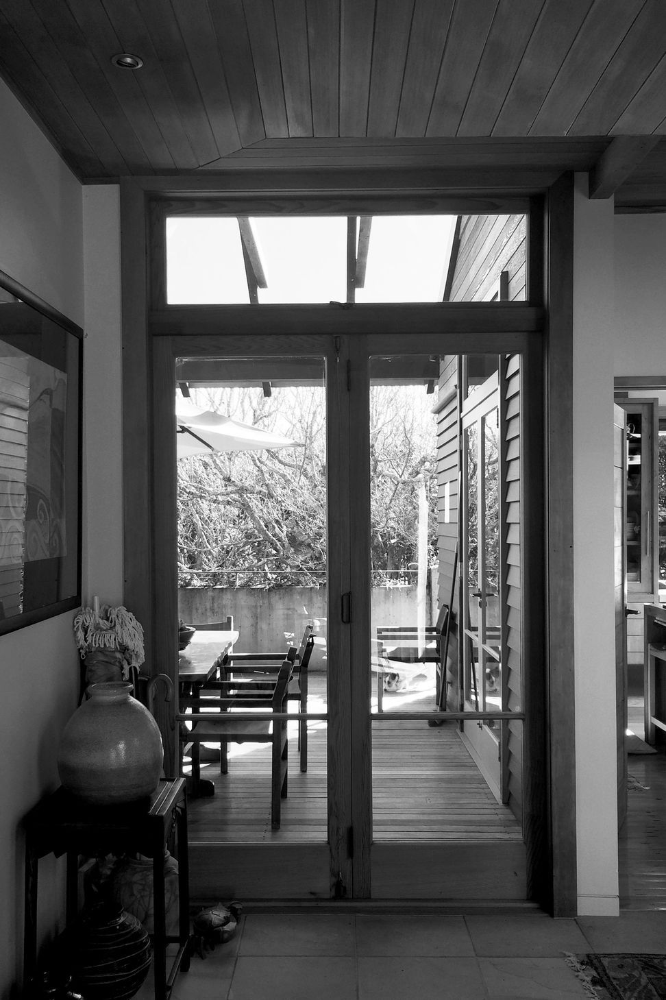 two houses and a shared garden
