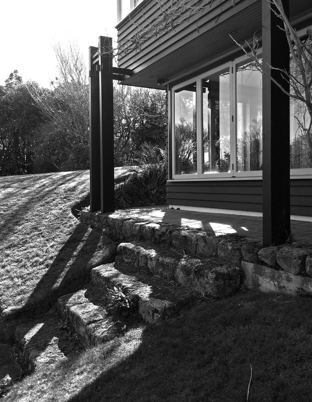 two houses and a shared garden