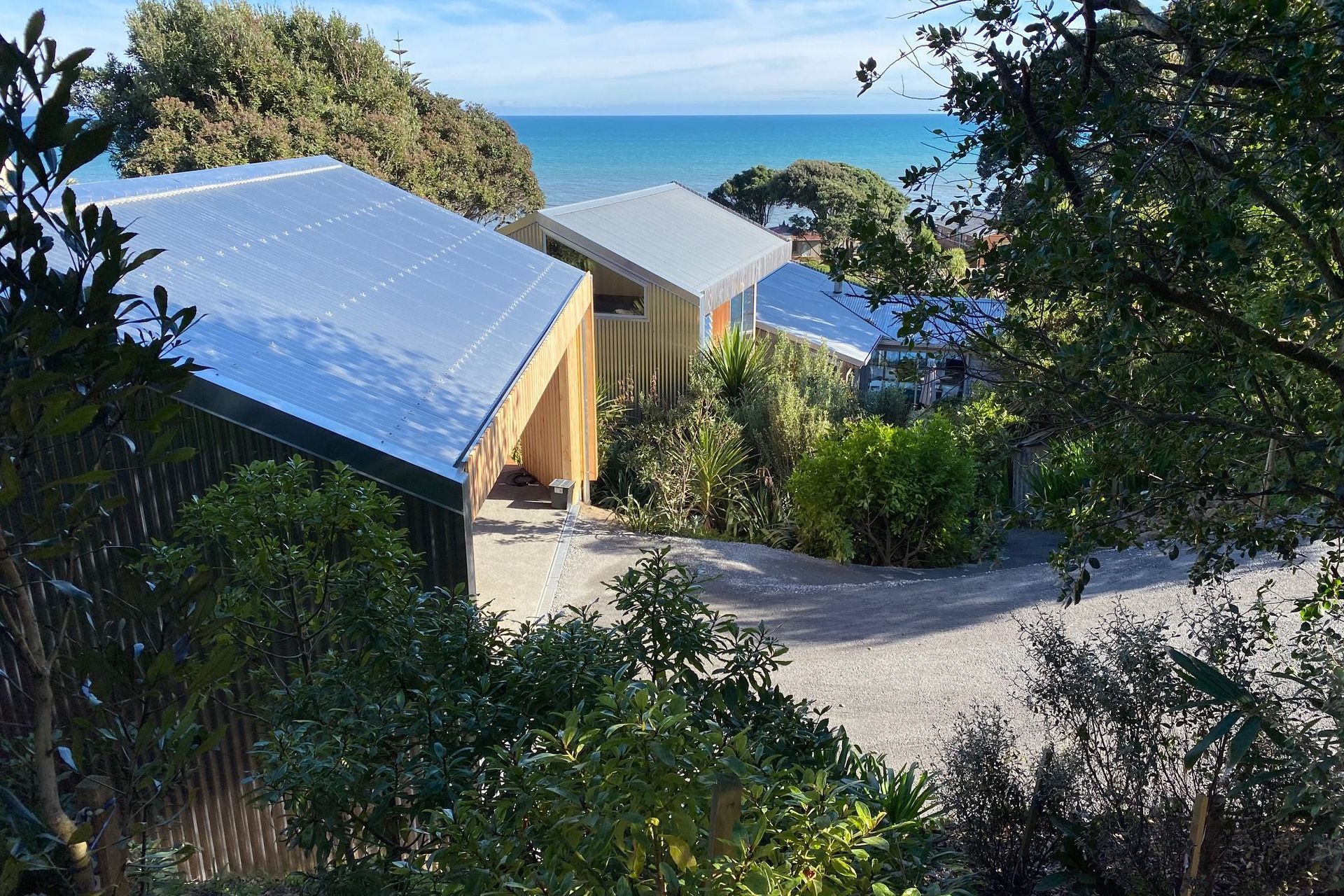 From the top of the site it becomes apparent how steep the gradient is.