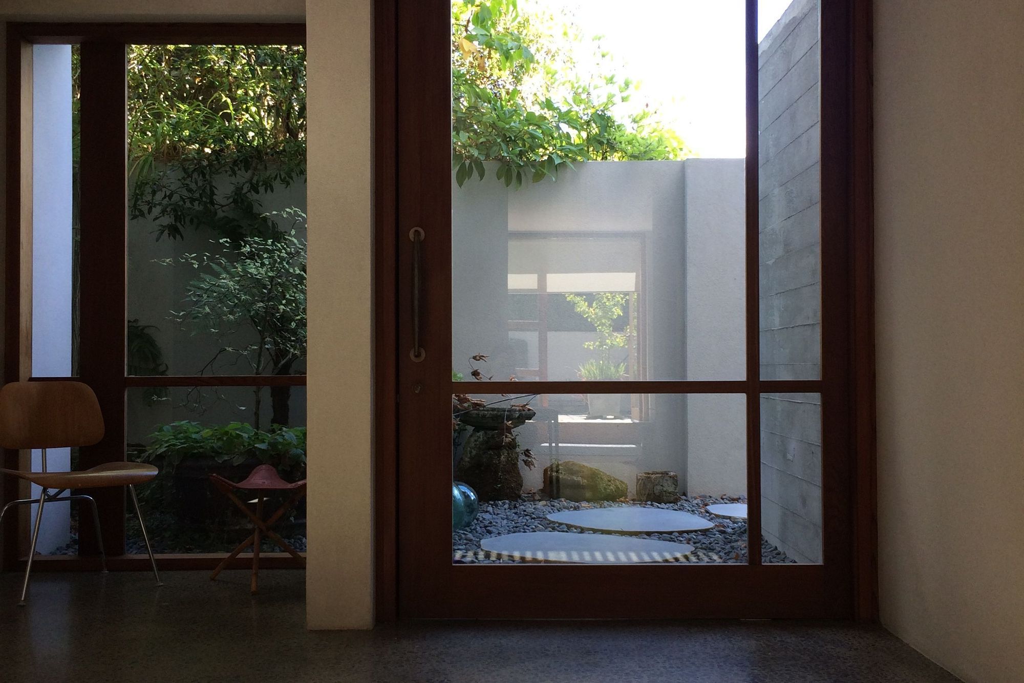 two houses and a shared garden