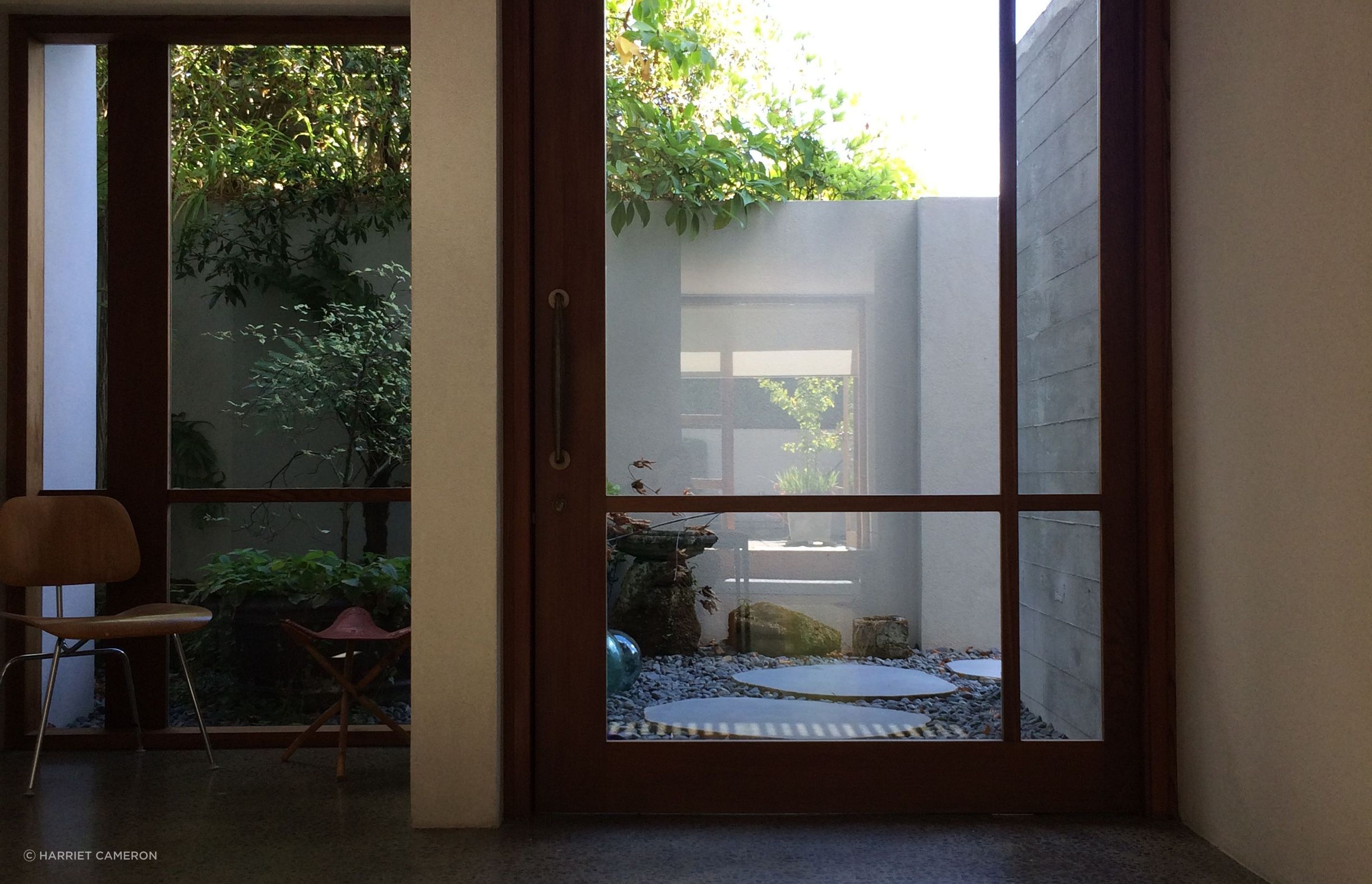 two houses and a shared garden
