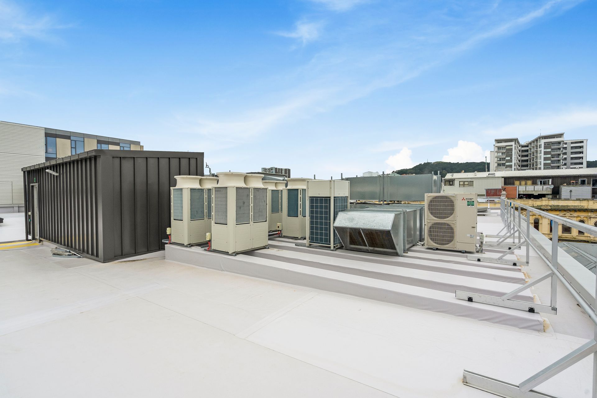 Because of the number of smaller systems, the structural load could be spread.