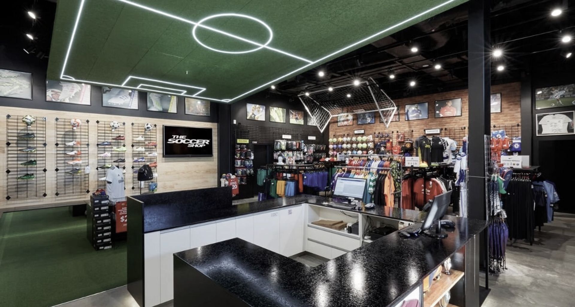 NZ Soccer Shop Bayfair Retail Fitout banner