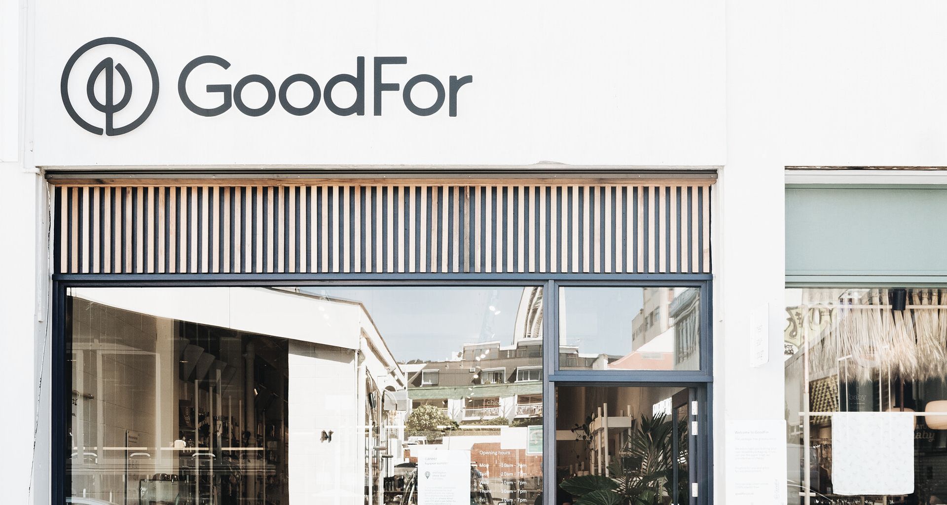 Goodfor Refillery, Wellington banner
