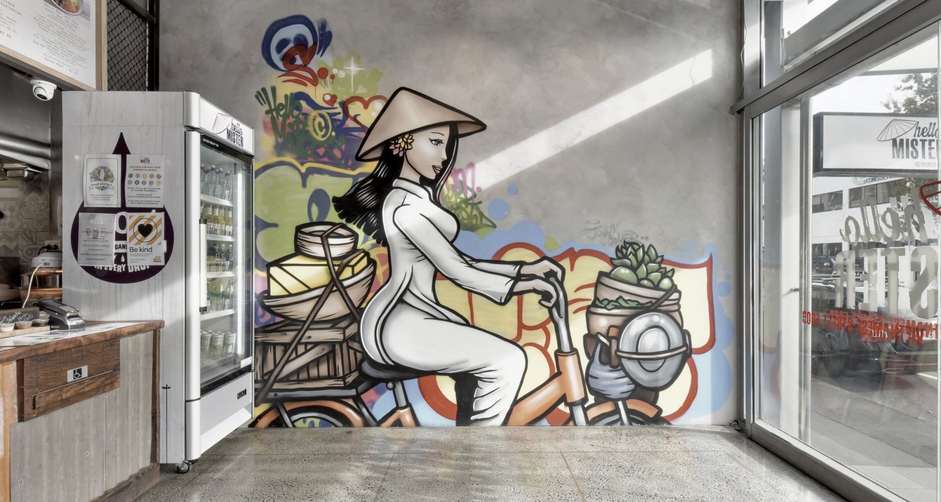 Hello Mister, New Market banner