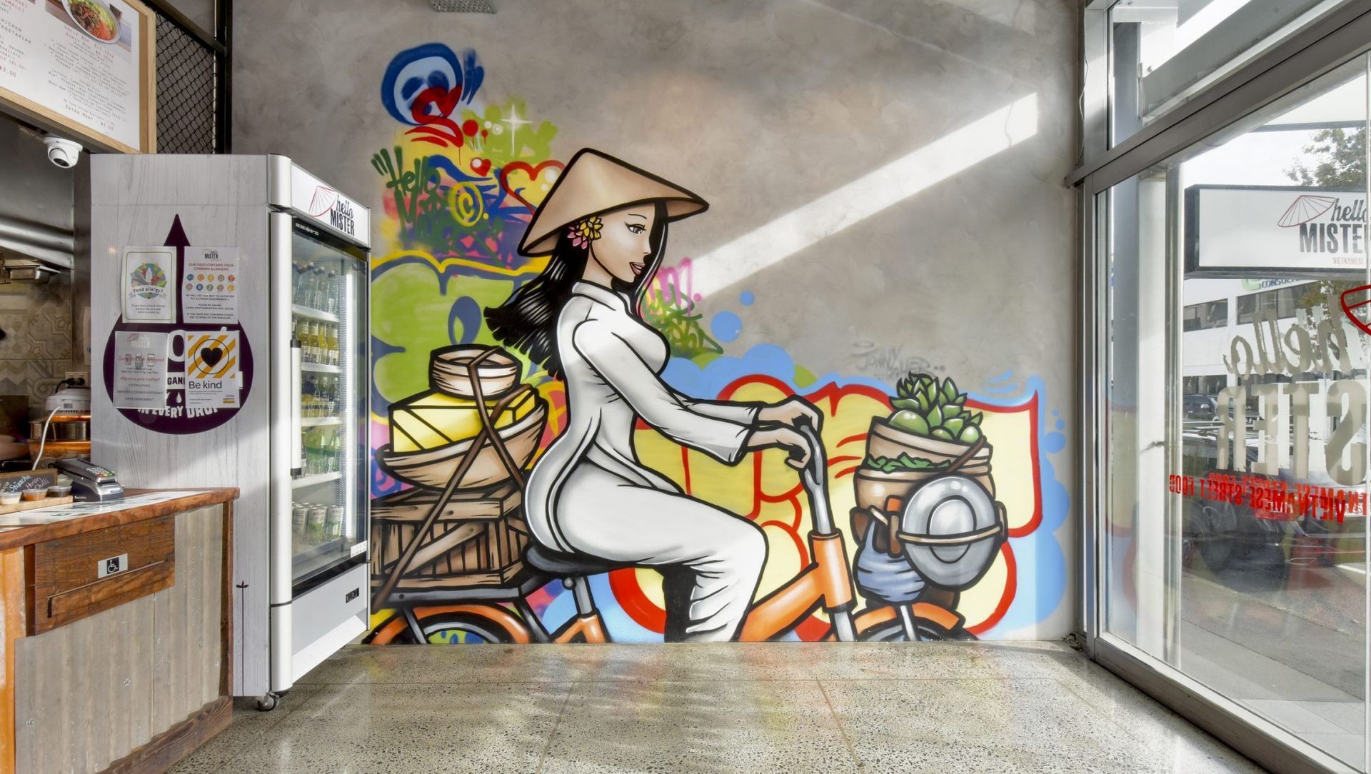 Hello Mister, New Market banner