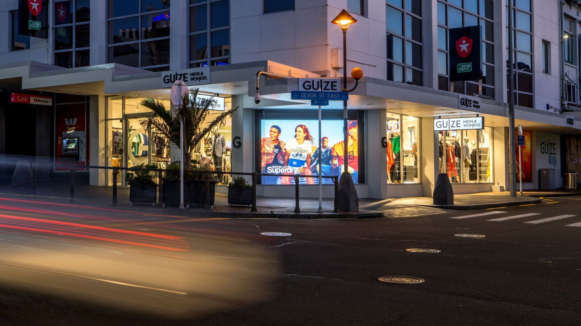 Guize Store, New Plymouth banner